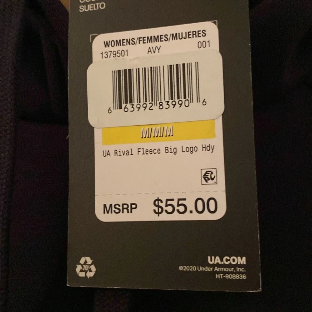 Under Armour Women’s Pullover Hoodie, Black size Medium - Picture 3 of 4